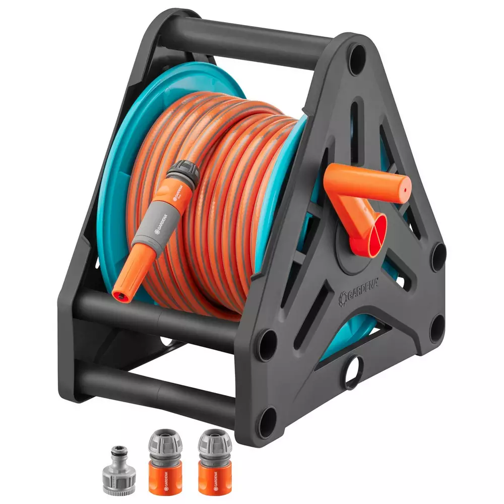 Gardena Hose Reel Set with Fittings - 20m
