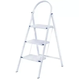 Werner 3 Tread White Stepstool