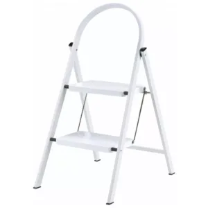 Werner 2 Tread Steel-Framed Stepstool - White