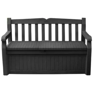 Keter Eden Bench 265L Outdoor Garden Storage Box - Grey