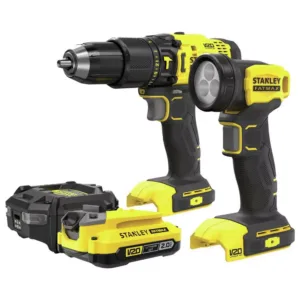 Stanley Fatmax 18V Hammer Drill With Torch Set