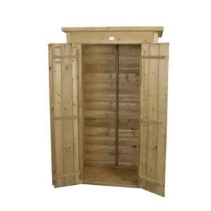 Forest Garden 750L Pent Tall Garden Storage Box - Brown