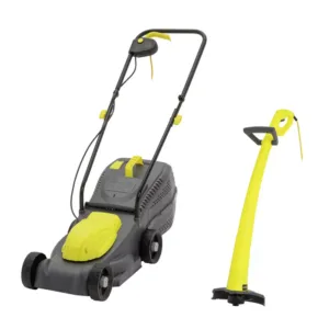 Challenge Corded 32cm Rotary Lawnmower & 22cm Grass Trimmer